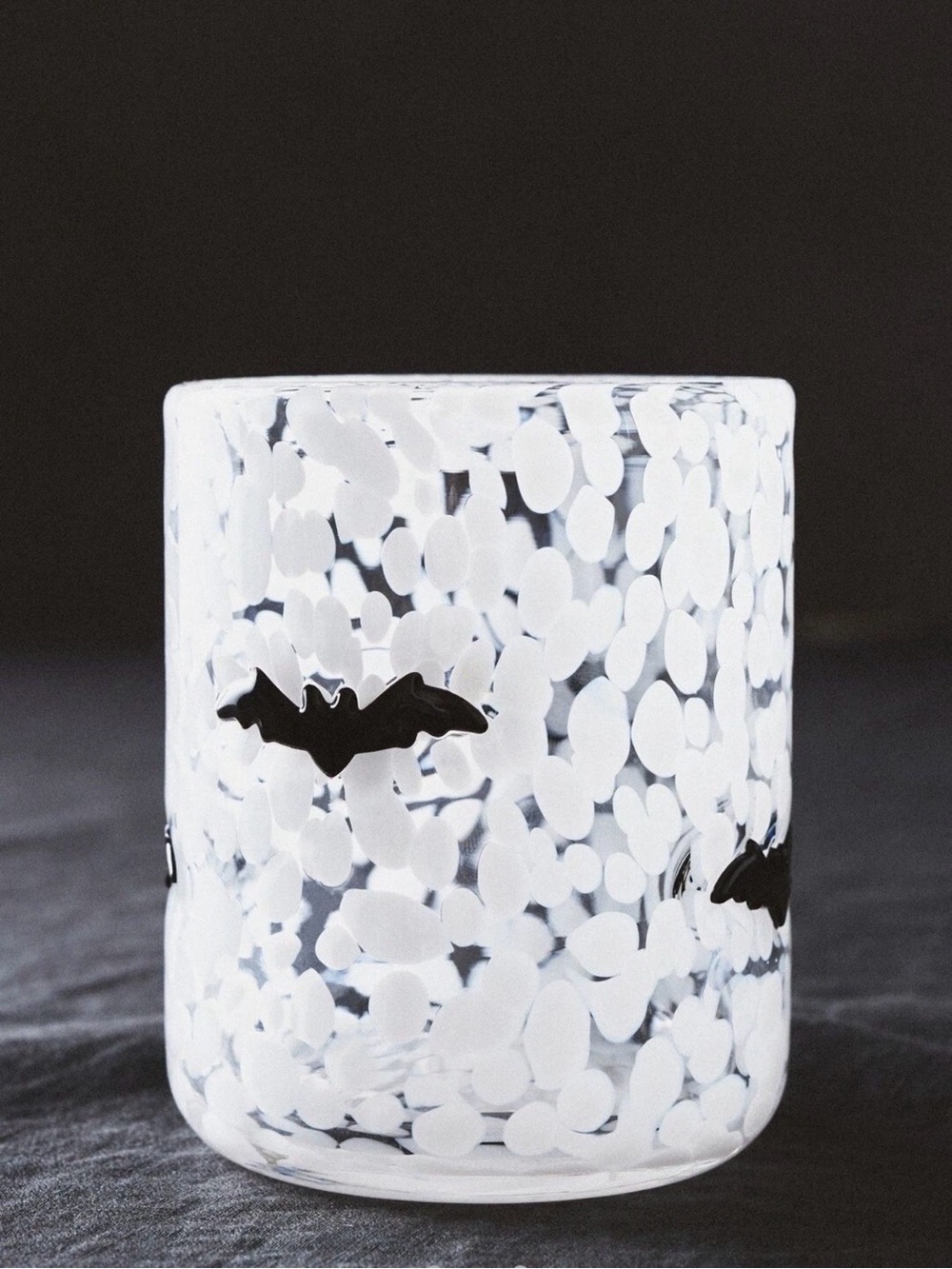 Halloween BAT Mystic Icon Juice Glass SET of 4 !! Glasses Anthropologie